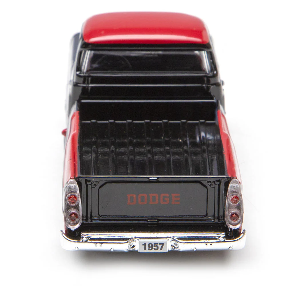 1957 Dodge Sweptside Truck (Black/Red) 1/48 Diecast Car - Image 4