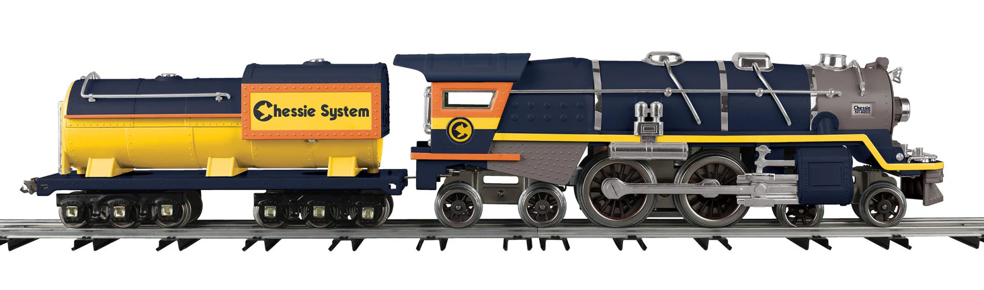 MTH 10-1352-1 - Tinplate Traditions - 400E Steam Engine "Chessie System" w/ PS3