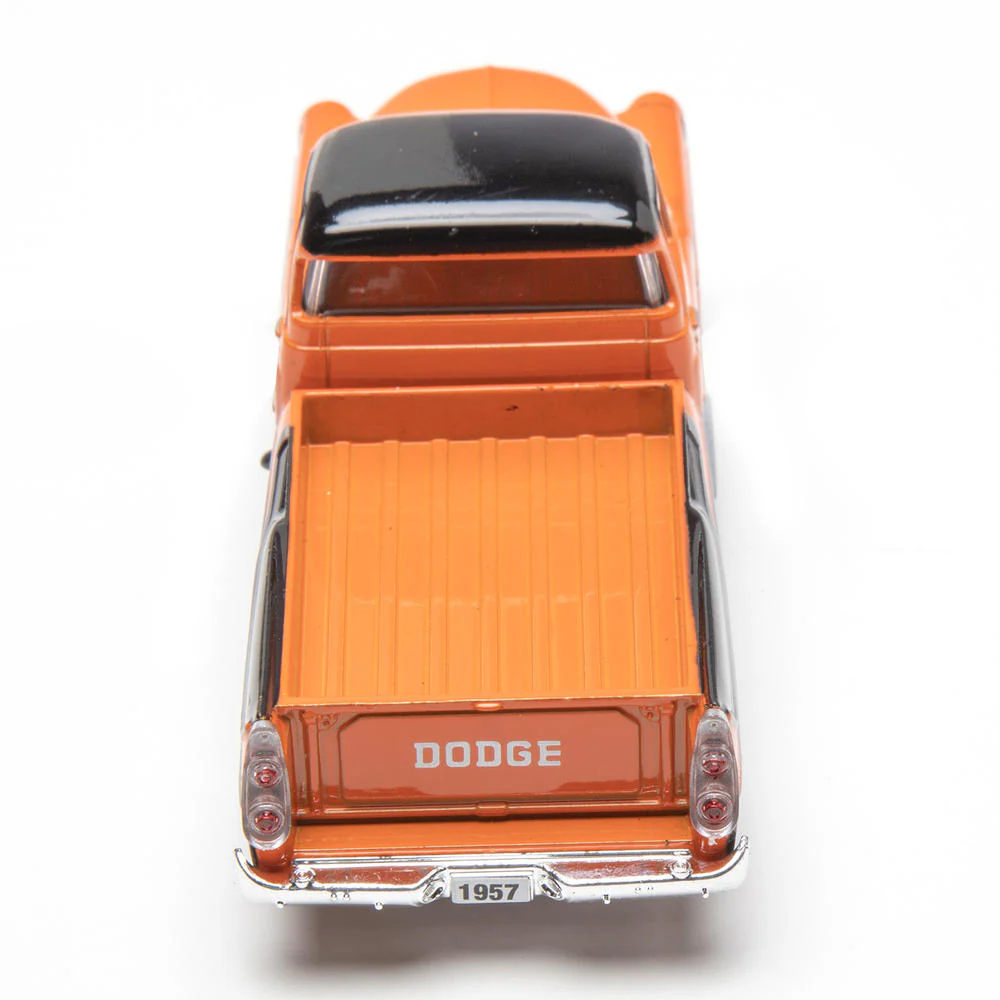 1957 Dodge Sweptside Truck (Orange/Black) 1/48 Diecast Car - Image 3