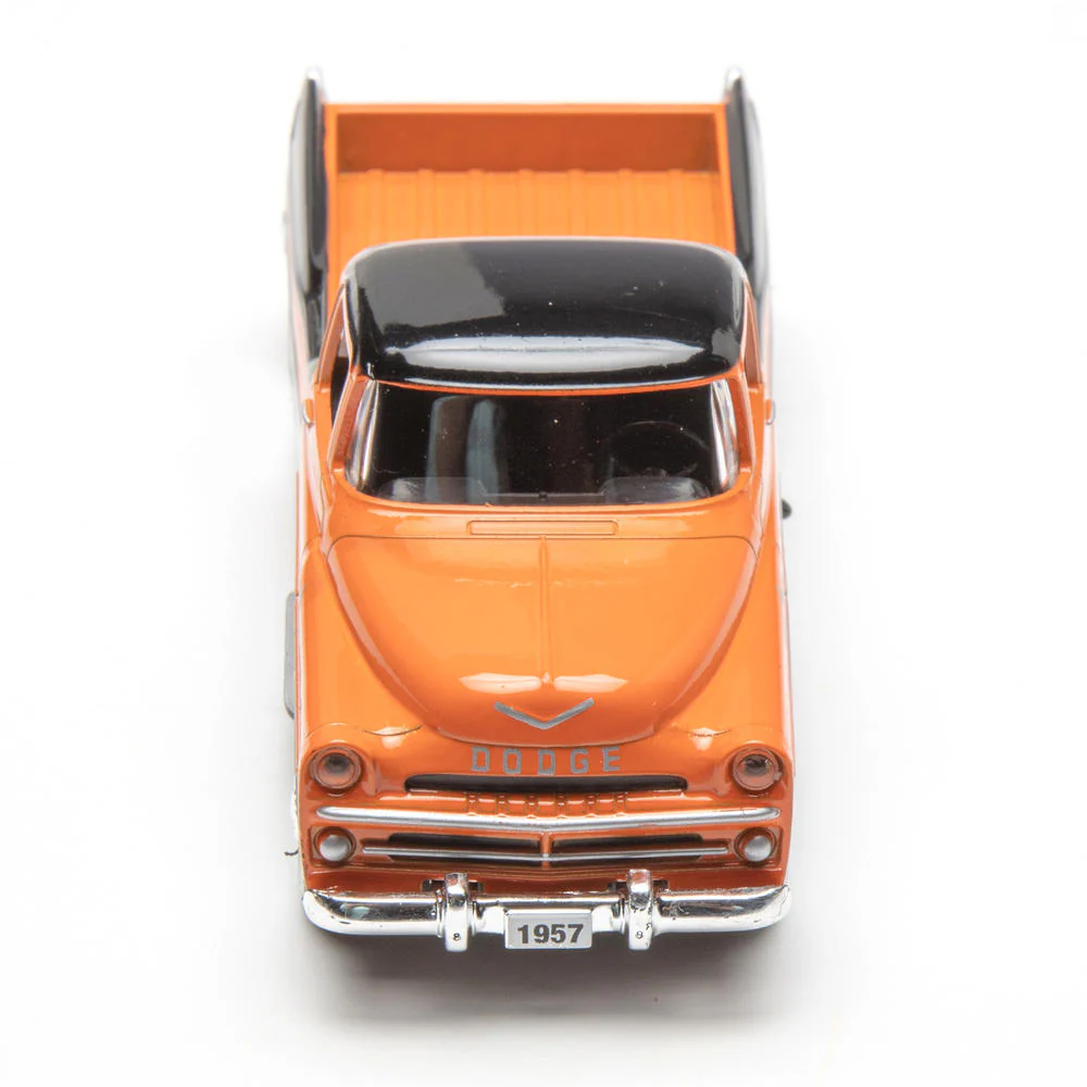 1957 Dodge Sweptside Truck (Orange/Black) 1/48 Diecast Car - Image 4
