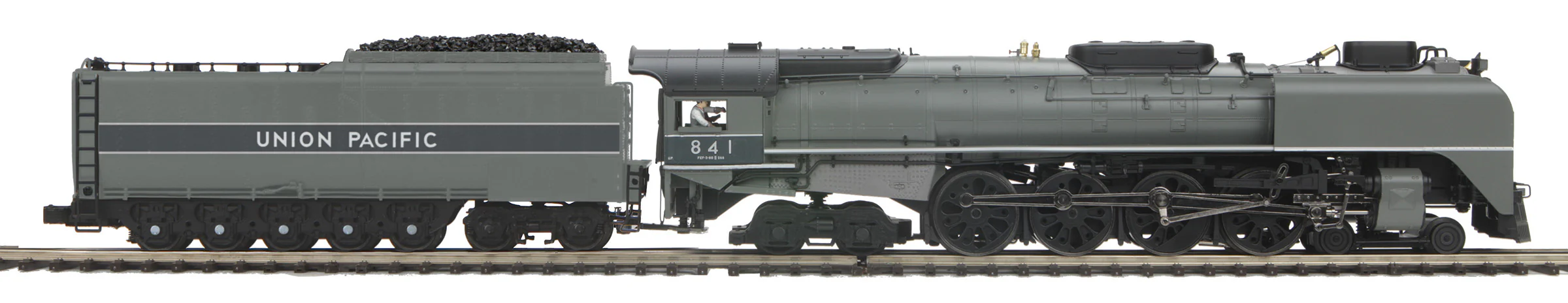 MTH 20-3956-1 - FEF 4-8-4 Northern Steam Engine "Union Pacific" #820 w/ PS3 (TT Gray w/Silver Stripes) - Image 6