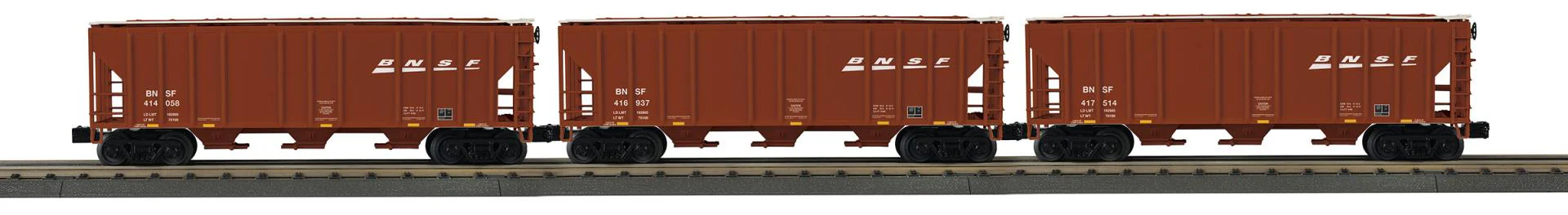 MTH 30-70160 - Ps-2 Discharge Hopper Set "BNSF" (3-Car) - Image 3