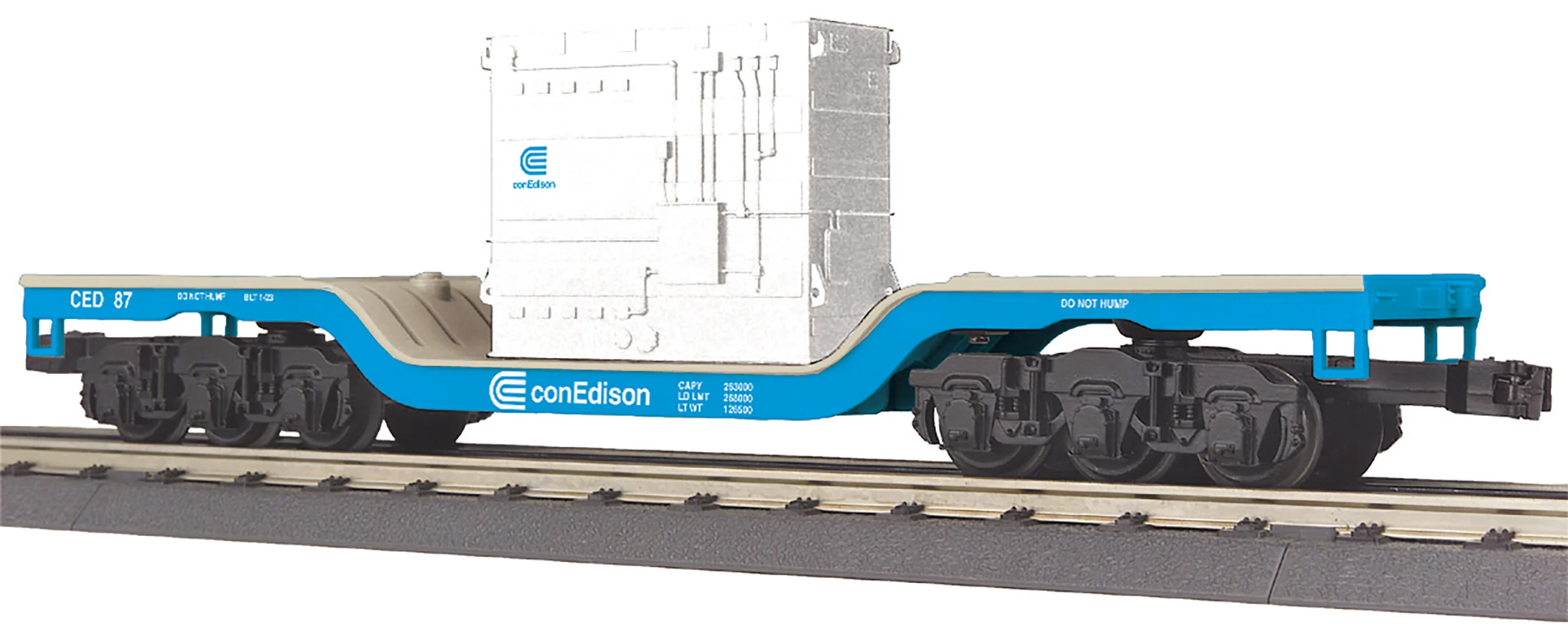 MTH 30-76936 - Dep. Center Flat Car "Con Edison" #87 w/ Transformer Load - Image 3