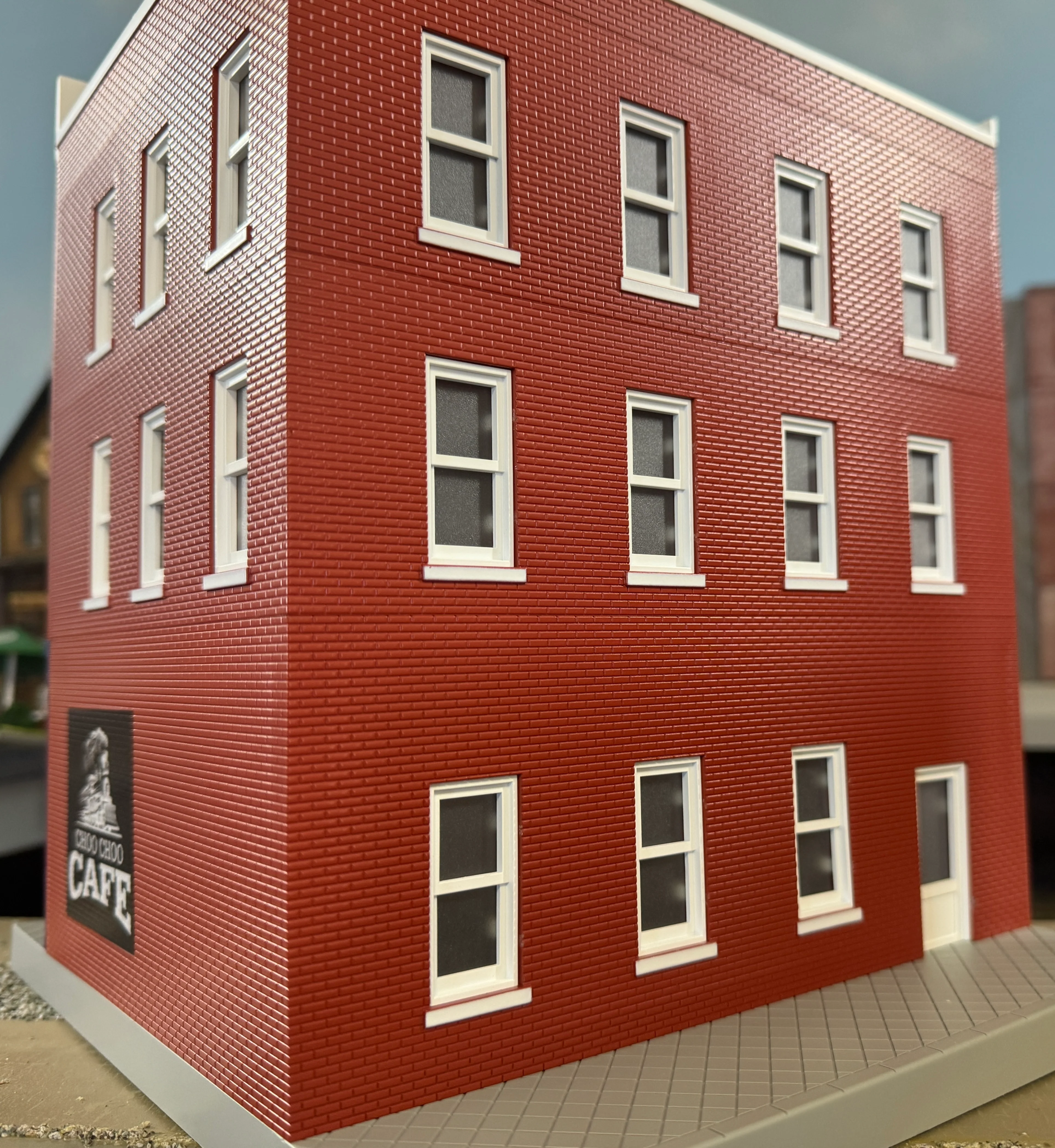MTH 30-90669 - 3-Story City Building - "The Choo Choo Cafe" - Custom Run for MrMuffin'sTrains - Image 4