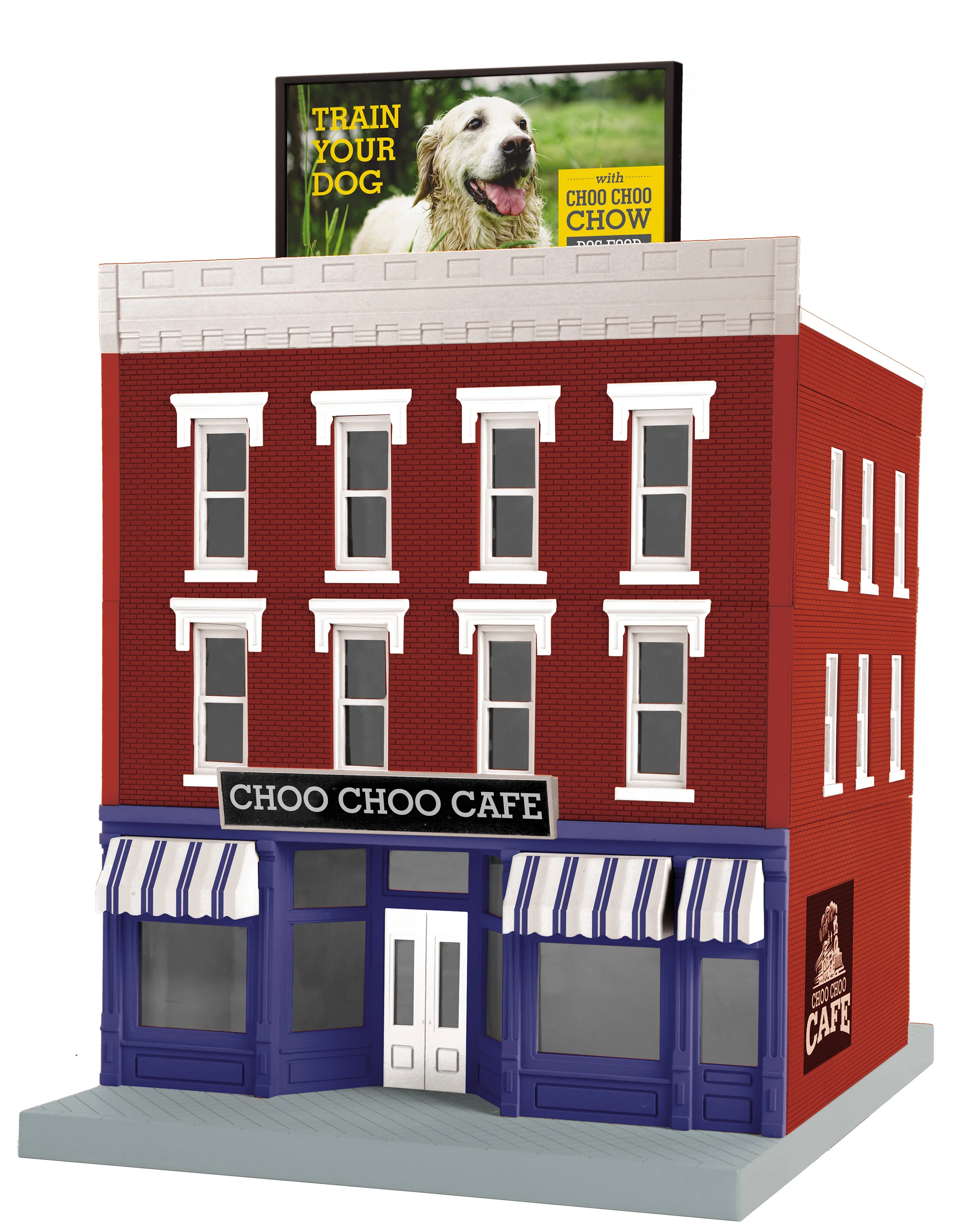 MTH 30-90669 - 3-Story City Building - "The Choo Choo Cafe" - Custom Run for MrMuffin'sTrains - Image 6