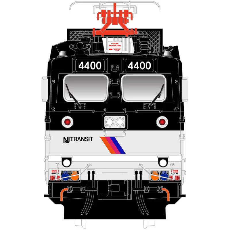 Atlas HO 10004640 - Master - Silver Model - ALP-44 Diesel Locomotive "NJ Transit" #4424 - Image 2