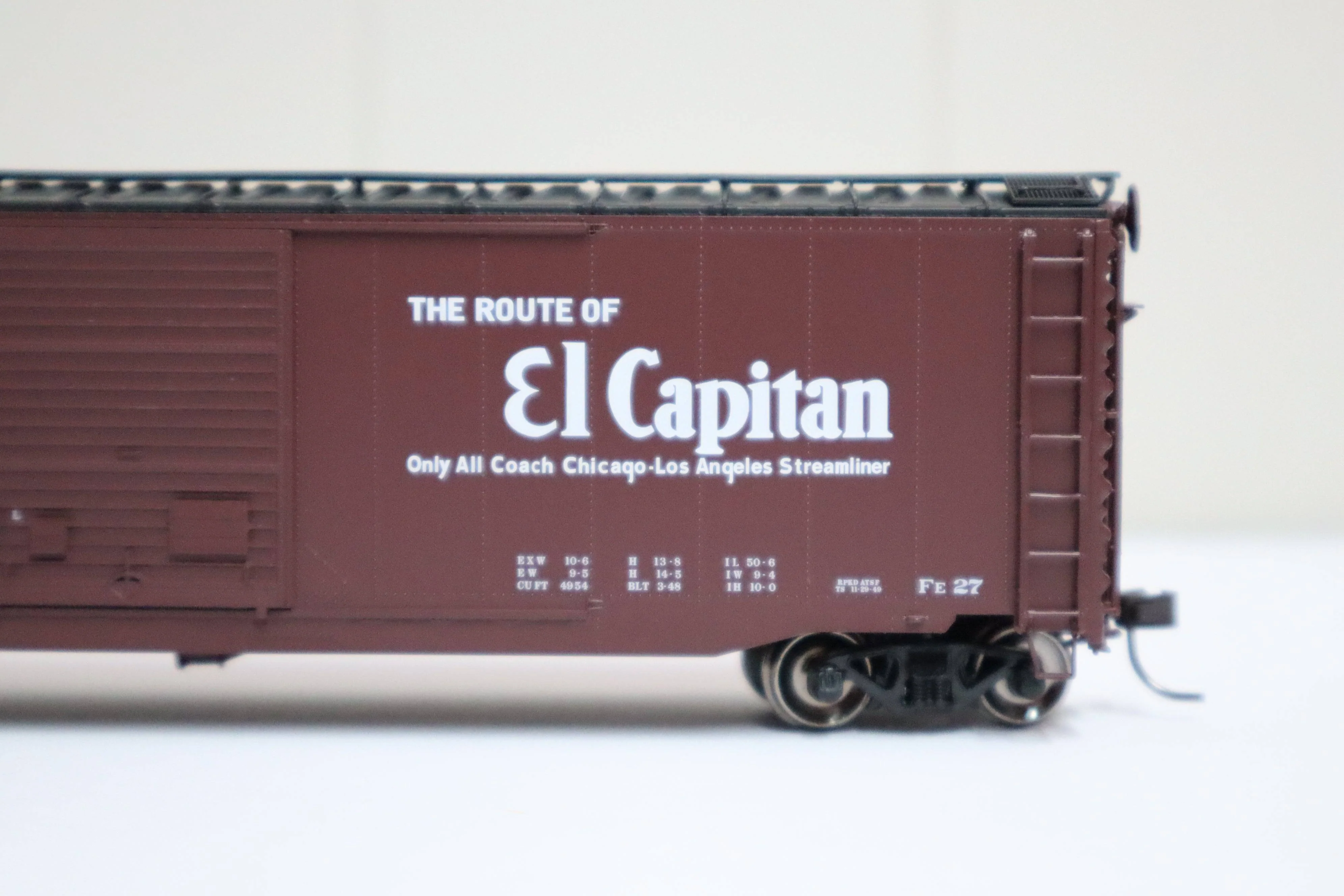 Atlas HO 20006591 - Master - 50' Postwar Double Door Boxcar "Santa Fe" #8734 (El Capitan) - Image 3