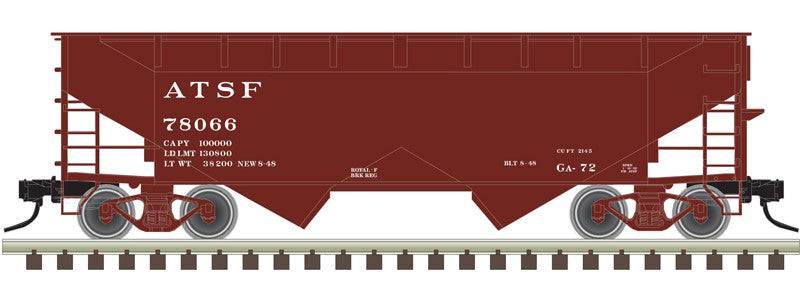 Atlas HO 20007439 - Trainman - 2-Bay Offset Hopper "Santa Fe" #78066 - Image 2