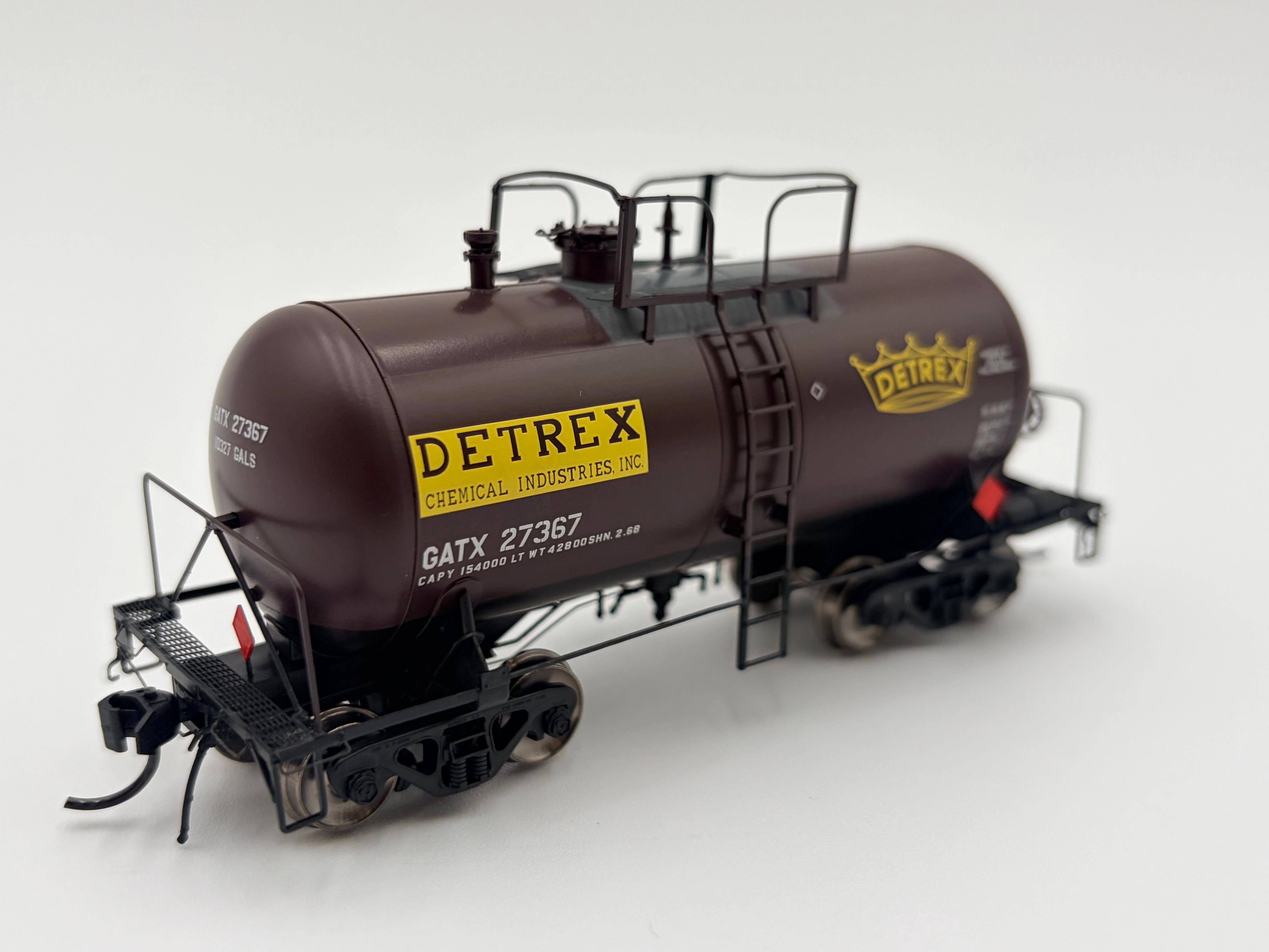 Atlas HO 20007804 - Master - Beer Can Tank Car "Detrex" #27369 (GATX) - Image 2