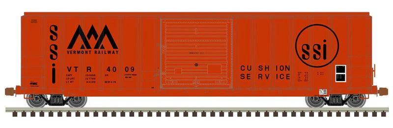 Atlas HO 20008134 - Master - FMC 5077 Single Door Boxcar "Vermont Railway" #4025 (SSI decal)