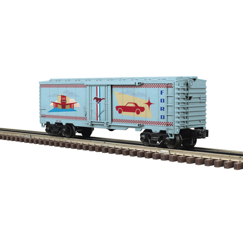 Atlas O 1001211 - Industrial Rail Plug Door Boxcar "Ford" (Vintage Mustang)