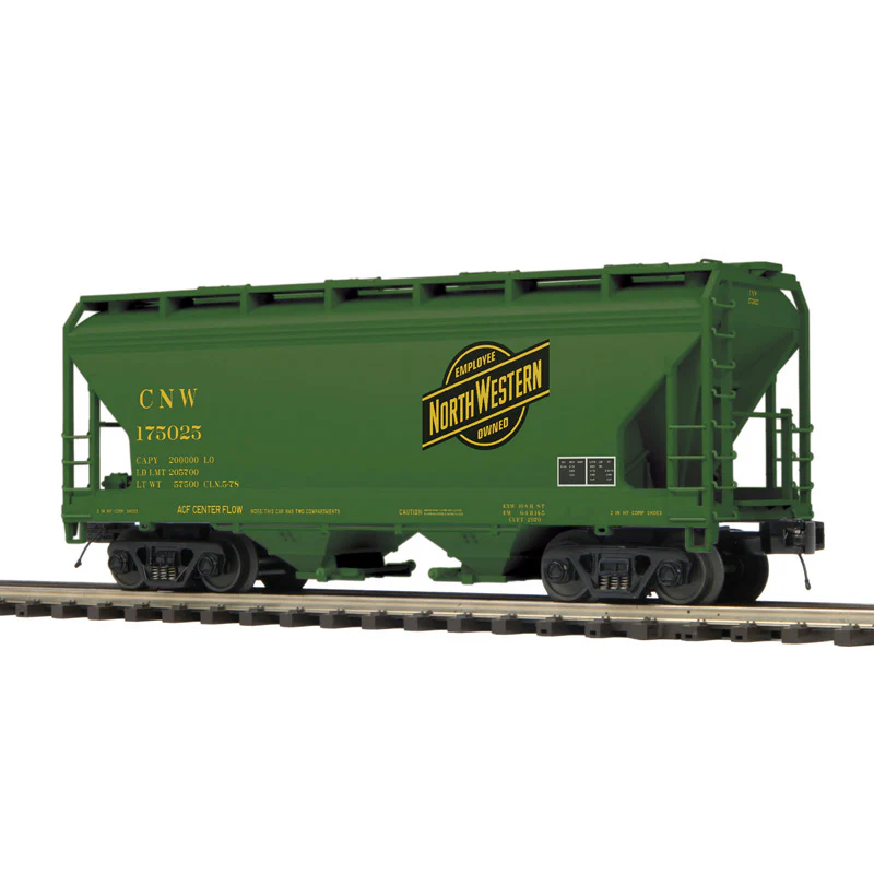 Atlas O 3001893 - Premier - 2-Bay Centerflow Hopper Set "Chicago & North Western" (3-Car) - Image 2