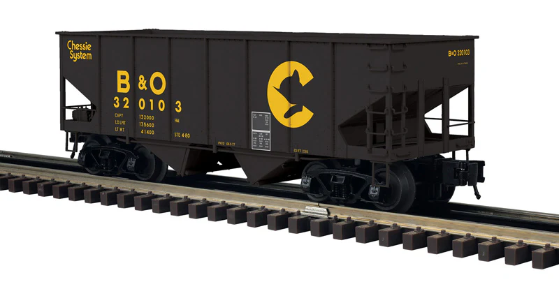 Atlas O 3005823 - Master - 55-Ton Coal Hopper “Chessie System” (Baltimore & Ohio) - Image 3
