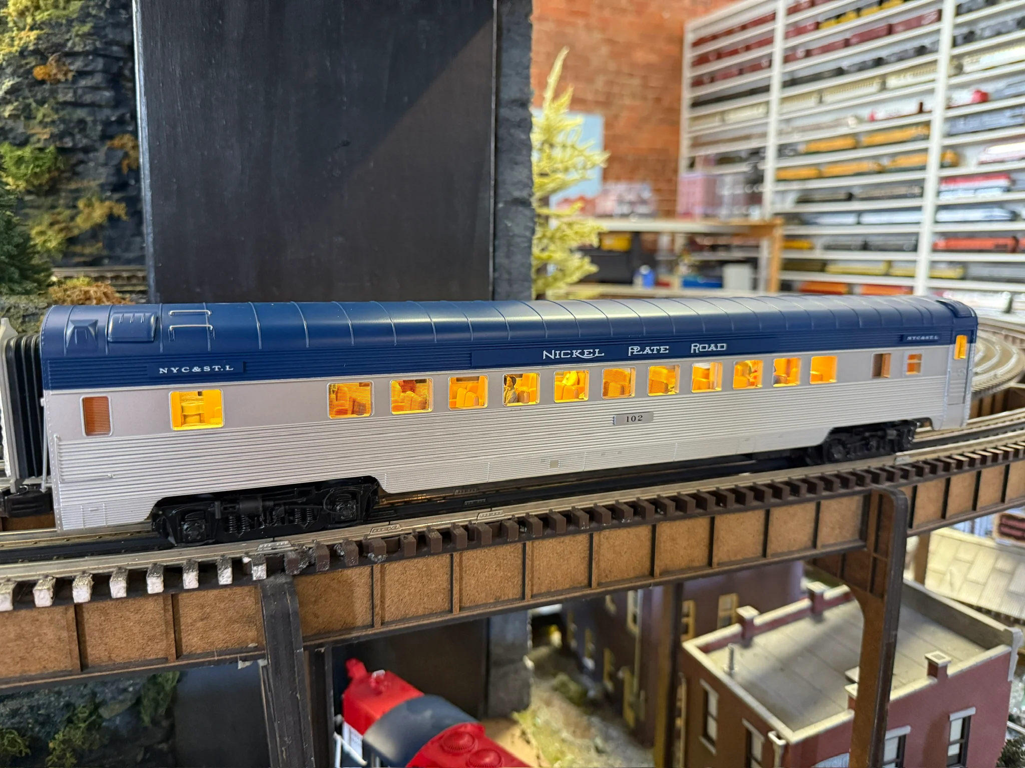 Atlas O 3001597S - 70' Streamlined Coach Passenger Set "Nickel Plate Road" (4-Car) - Custom Run for MrMuffin'sTrains