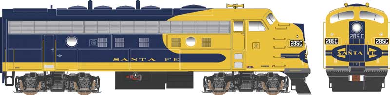 Bowser HO 24616 - Executive - EMD F-9A Diesel Locomotive "Santa Fe" #286 (w/DCC/Sound) - Image 2
