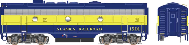 Bowser HO 24706 - Executive - EMD F-7B Diesel Locomotive "Alaska" #1501 (McKinley Scheme) w/DCC/Sound - Image 2