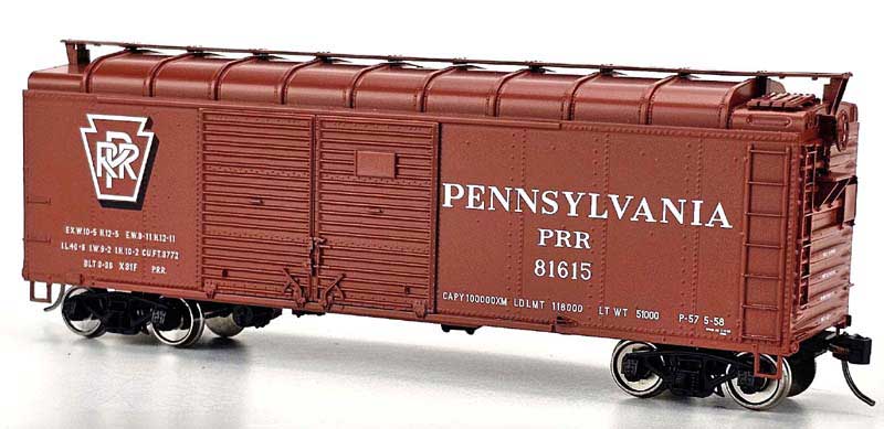 Bowser HO 43342 - X31F Round Roof Box Car "Pennsylvania" #81674 (4-Dr, Turtle Roof) Shadow Keystone - Image 2