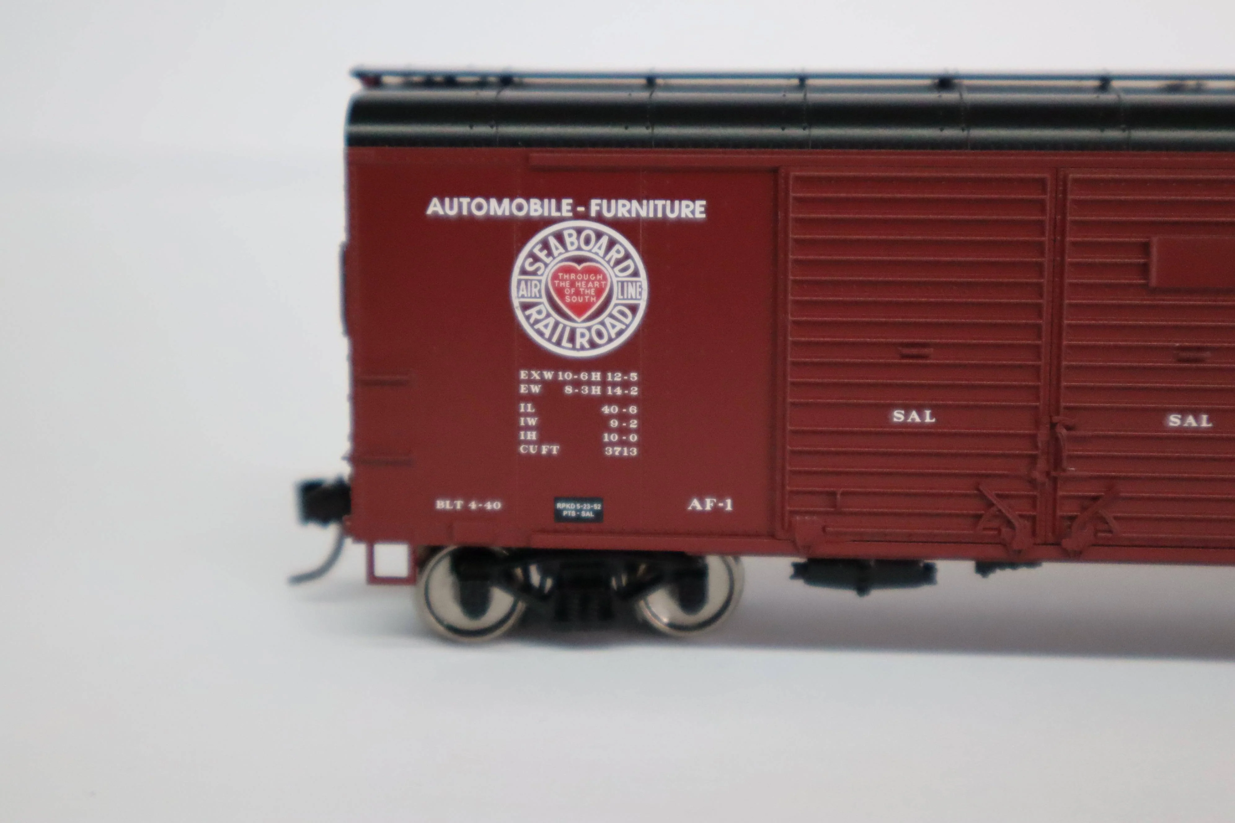 Bowser HO 43343 - X31 Round Roof Box Car "Seaboard Air Line" #11506 (4-Dr, Flush Roof) Orange Blossom - Image 2