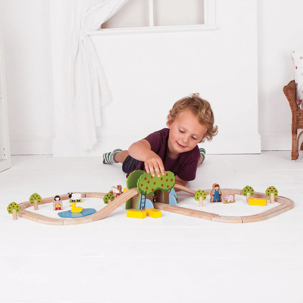 BigJigs BJT036 - Farm Train Set - Image 2