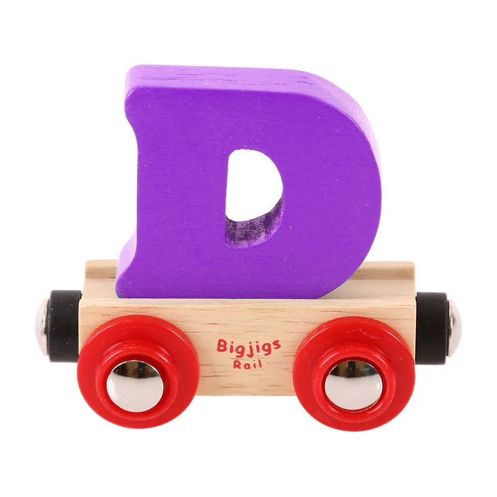 BigJigs BR104 - Rail Name Letter D (Colors Vary) - Image 6