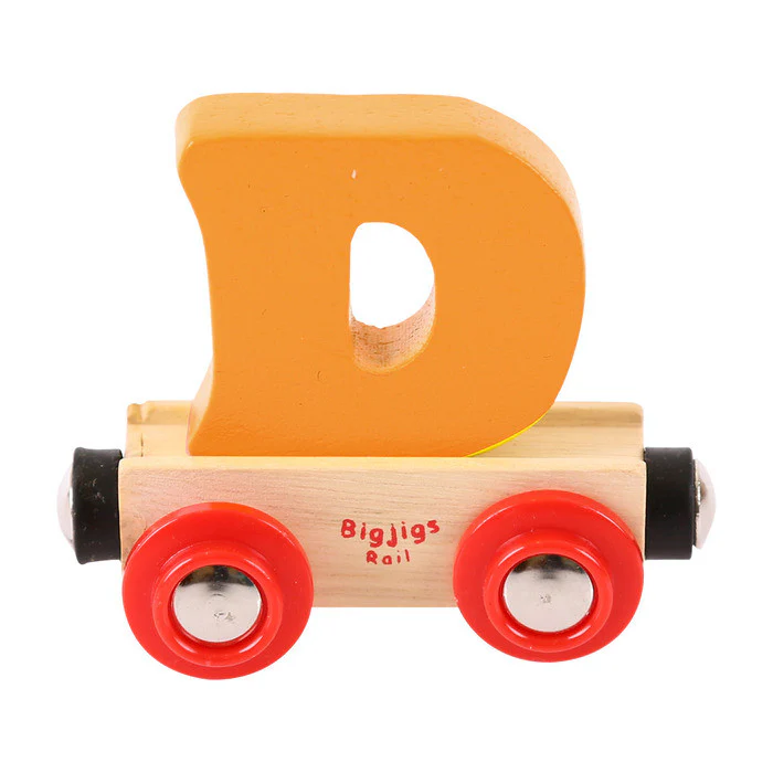 BigJigs BR104 - Rail Name Letter D (Colors Vary) - Image 7