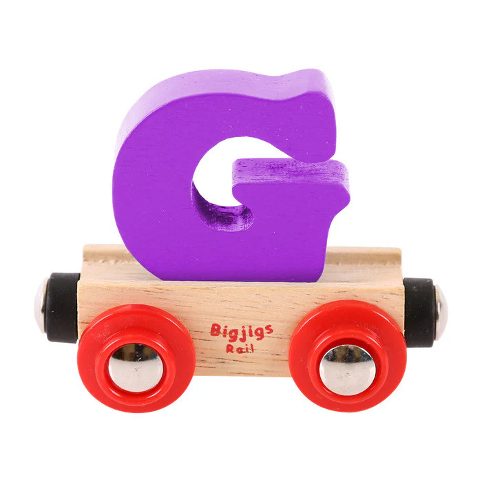 BigJigs BR107 - Rail Name Letter G (Colors Vary) - Image 6