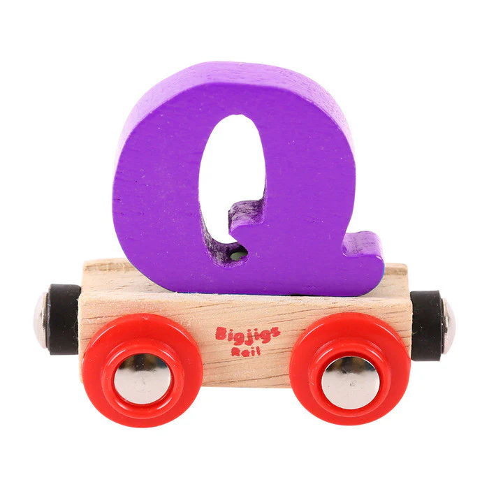 BigJigs BR117 - Rail Name Letter Q (Colors Vary) - Image 6