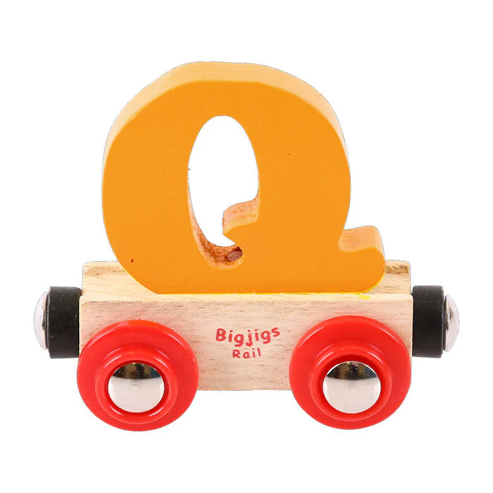 BigJigs BR117 - Rail Name Letter Q (Colors Vary) - Image 7