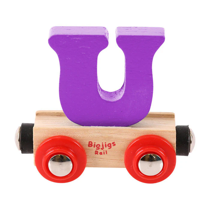 BigJigs BR121 - Rail Name Letter U (Colors Vary) - Image 6