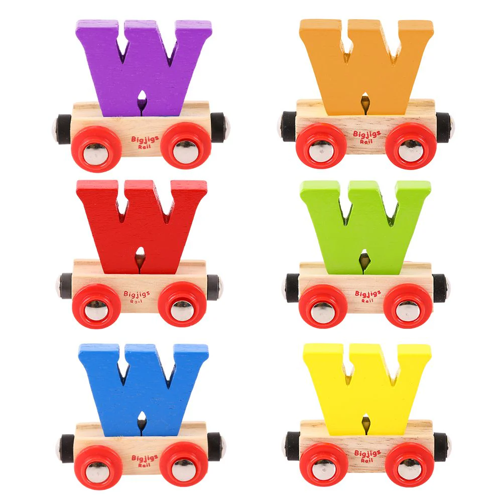 BigJigs BR123 - Rail Name Letter W (Colors Vary)