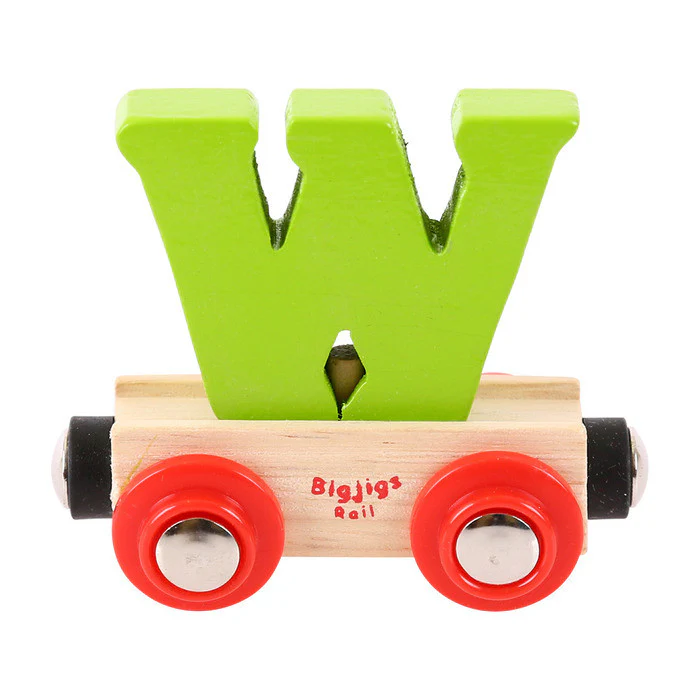 BigJigs BR123 - Rail Name Letter W (Colors Vary) - Image 3