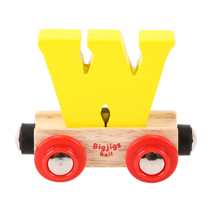 BigJigs BR123 - Rail Name Letter W (Colors Vary) - Image 4