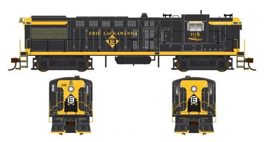 Bowser HO 25096 - Executive - AS-16 Baldwin Diesel Locomotive "Erie Lakawanna" #1115 w/ DCC/Sound - Image 4
