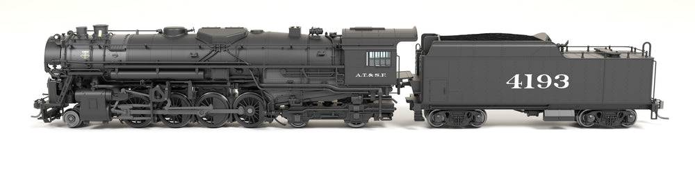 Broadway Limited Imports HO 7890 - 2-8-4 T1a Berkshire Steam Locomotive "Atchison, Topeka & Santa Fe" #4193 w/DCC&Sound (4-Axle Tender) Spoked Main Driver - Image 4