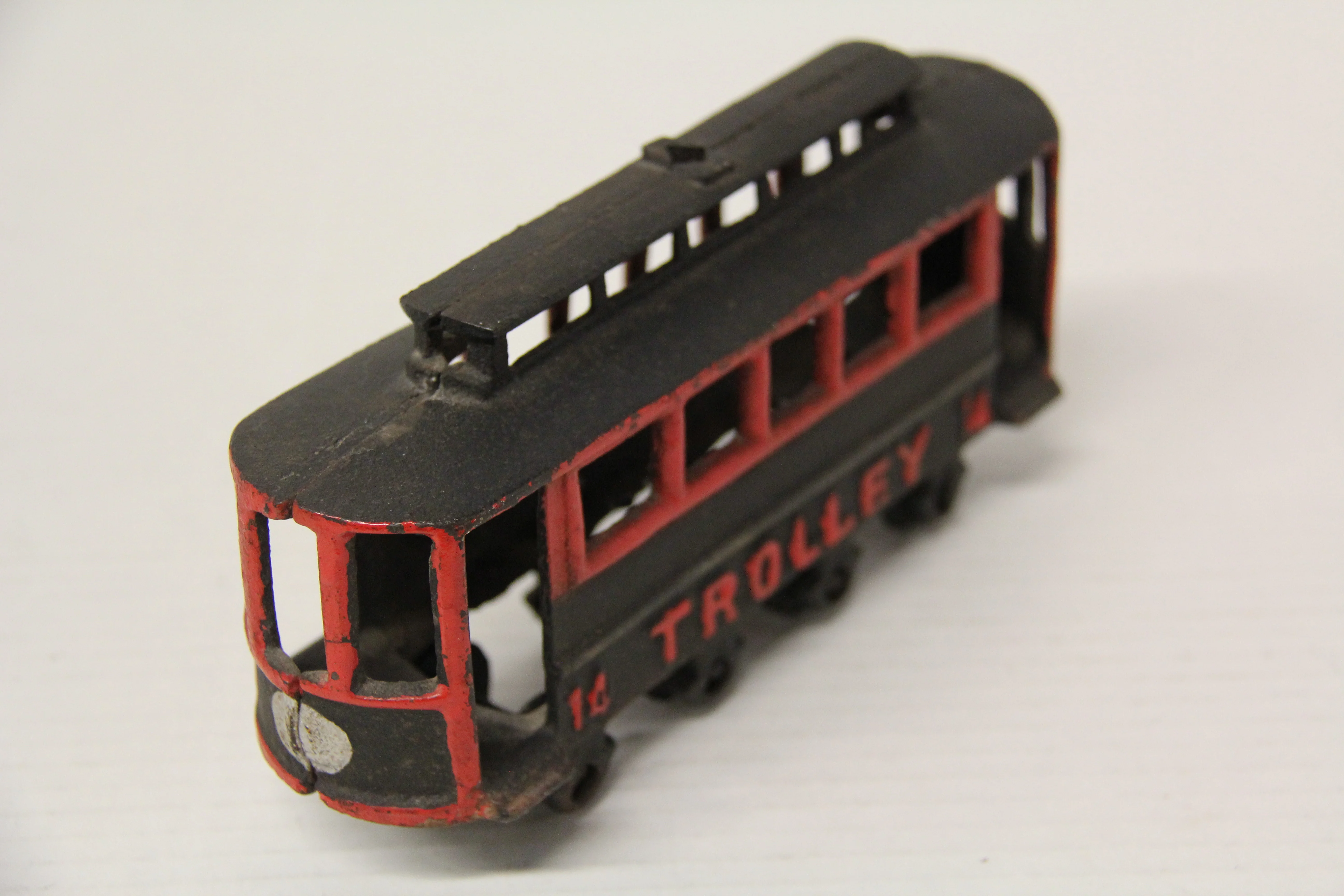 Antique Cast Iron Trolley #14 (Unmarked)-Second hand-M7216 - Image 2