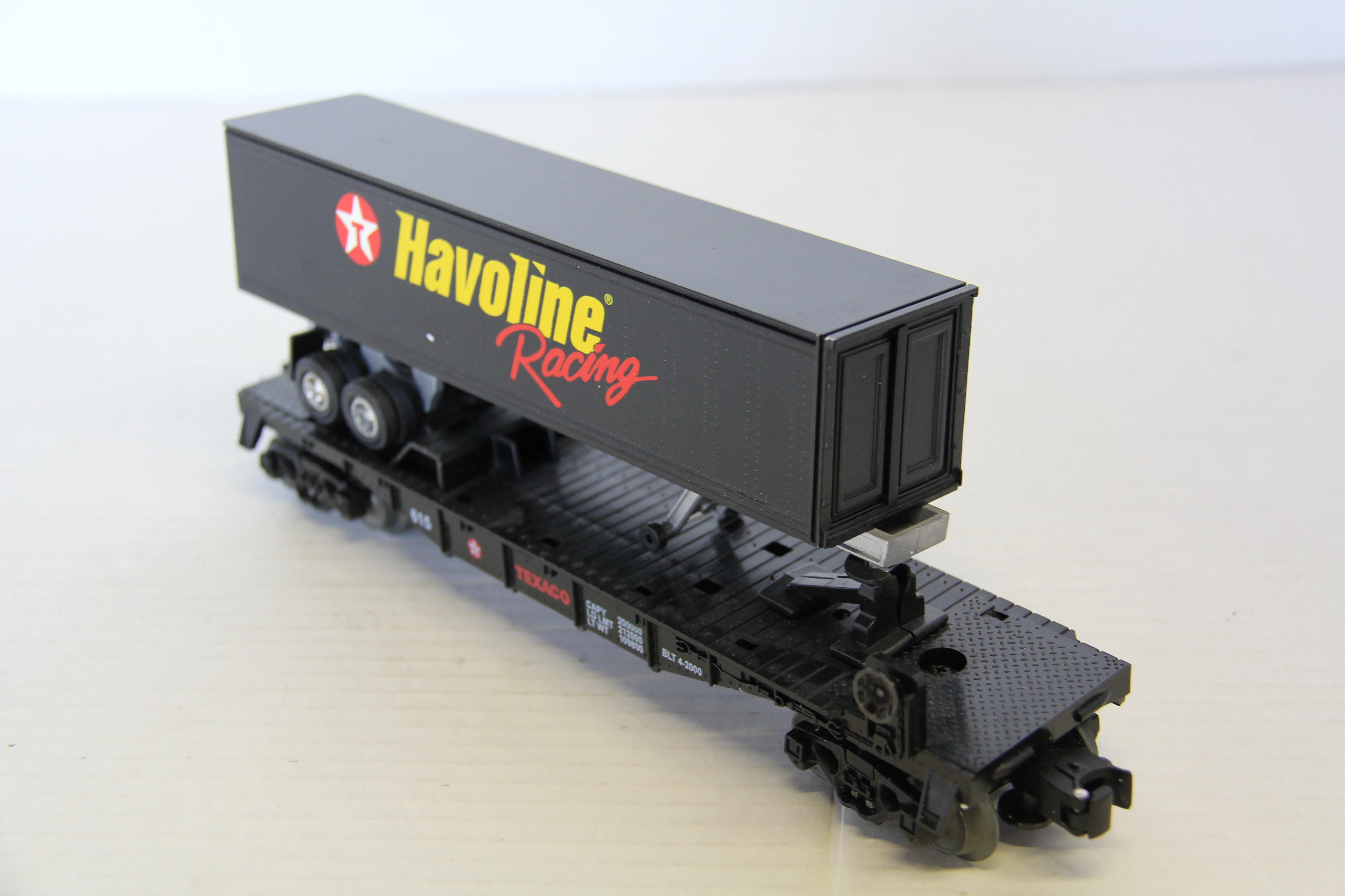 Geller Toy Trains Texaco Flatcar #615 w/ Havoline Container Trailer Load-Second hand-M7283 - Image 5