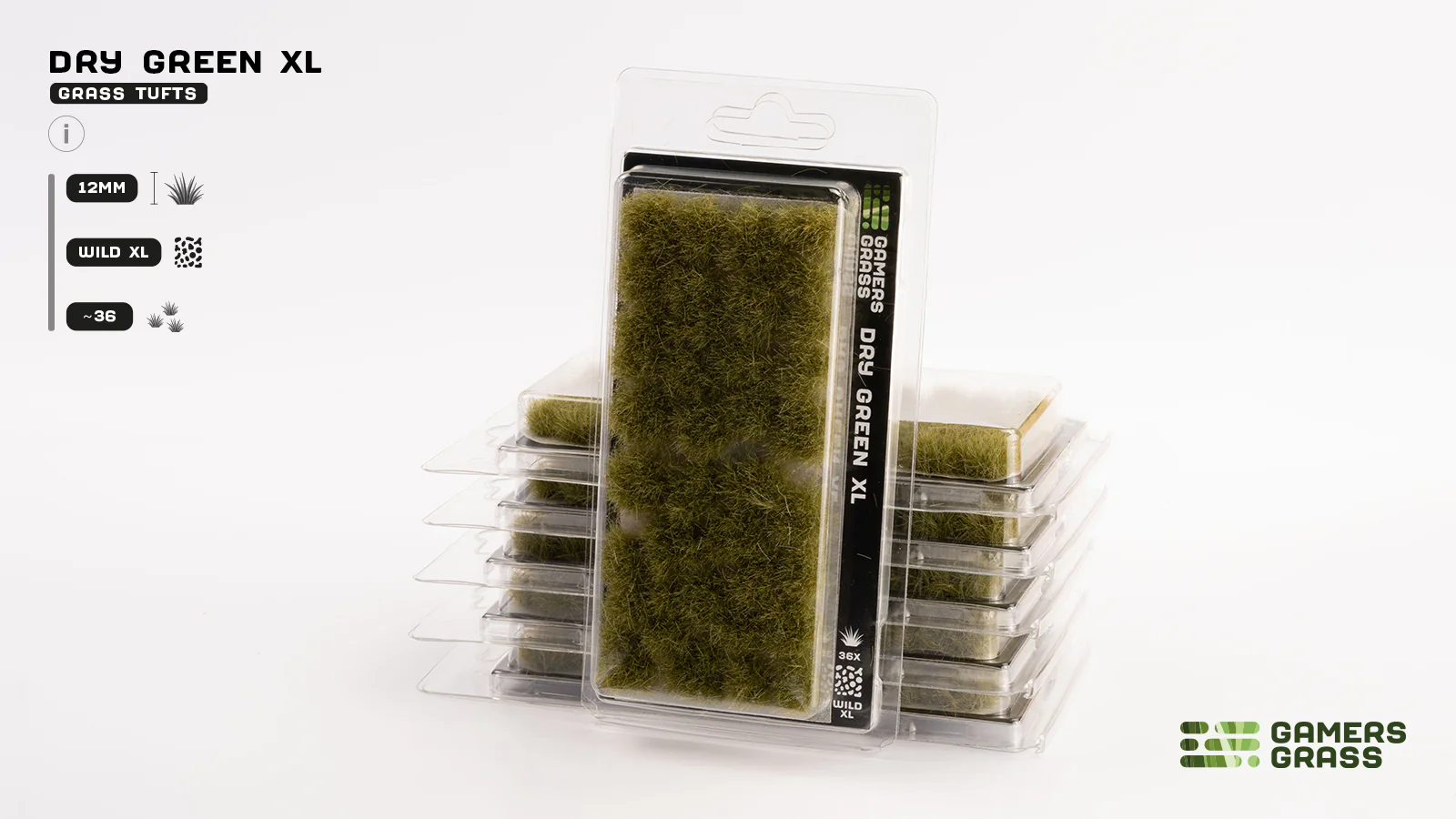 Gamers Grass GG12-DG - Dry Green XL 12mm - Image 3