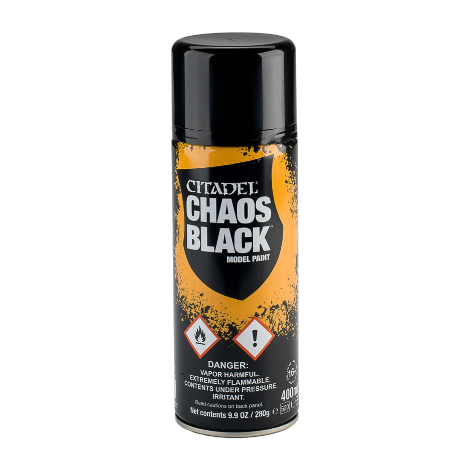 Games Workshop 62-02 - Spray: Chaos Black (400 ml)