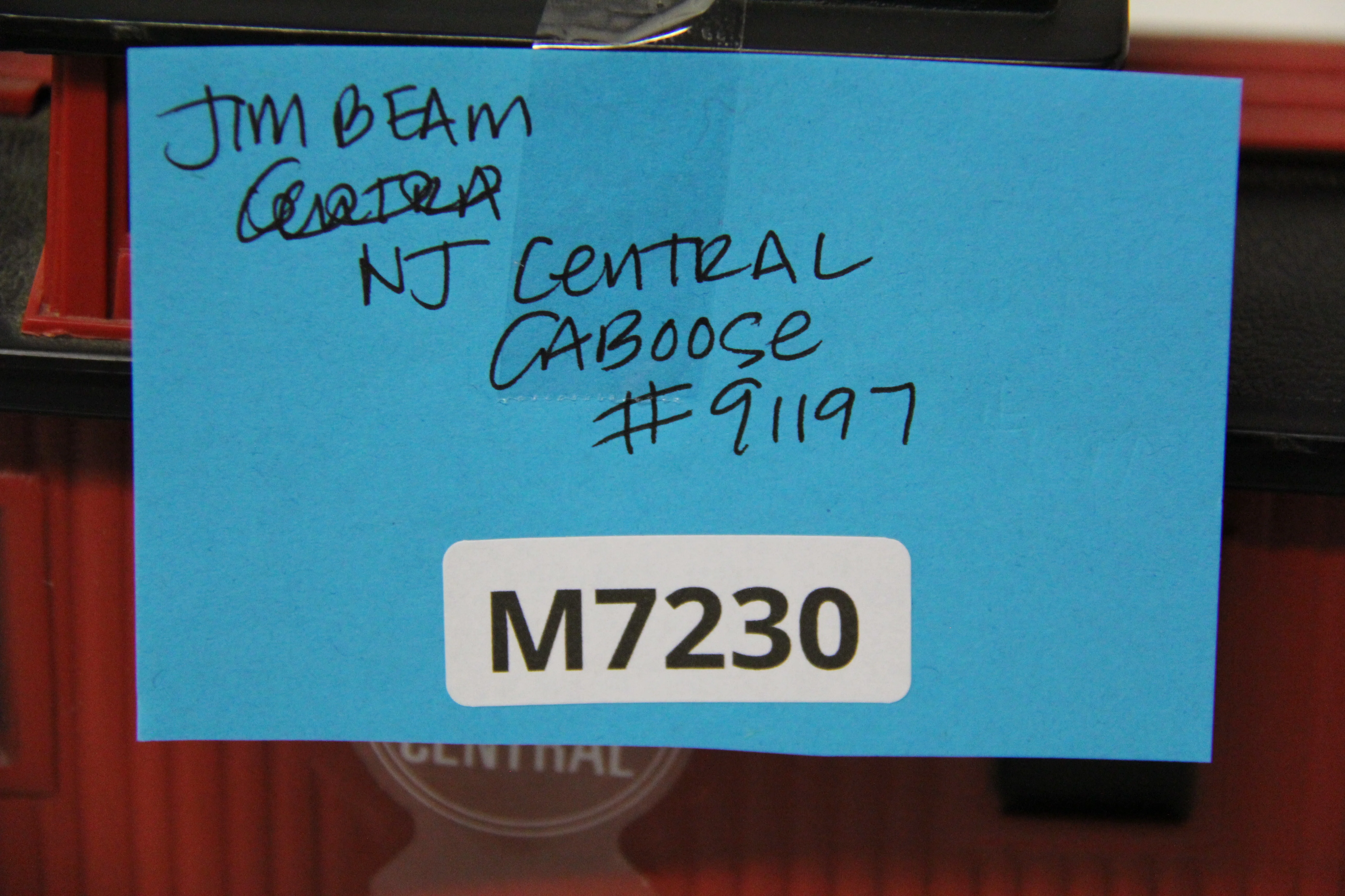 JIM BEAM Central Railroad of New Jersey #91197 Caboose Decanter-Second hand-M7230 - Image 5