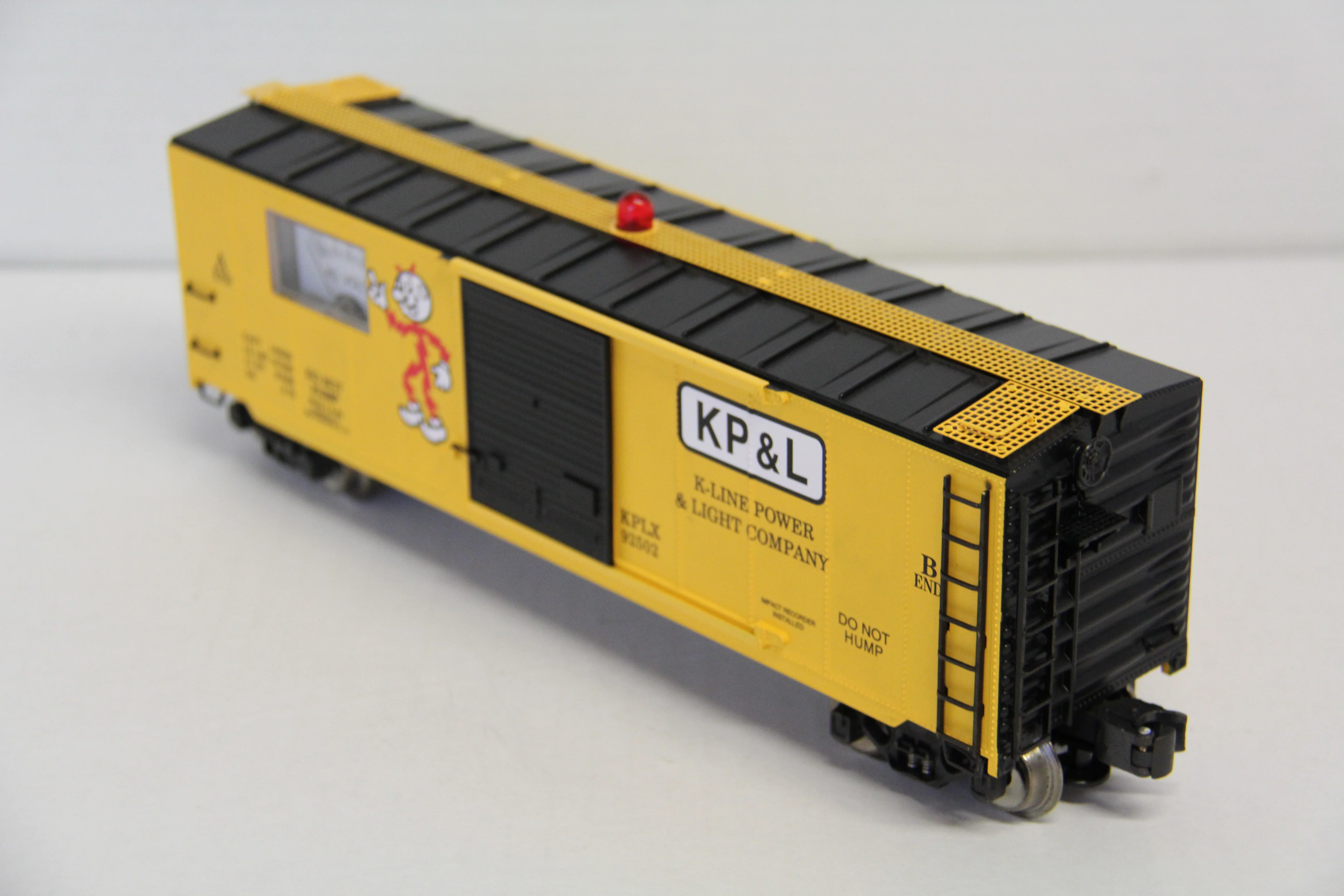 K Line K7041-8011 K Line Power & Light Co Operating Voltmeter Boxcar w/ Roof Light-Second hand-M7514 - Image 5