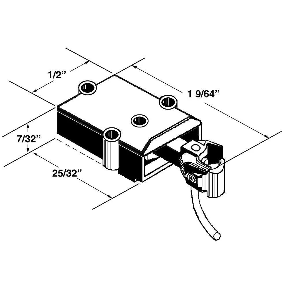 Kadee 804 - Medium Centerset Plastic Couplers w/ Plastic Gearboxes (Black) - Image 3