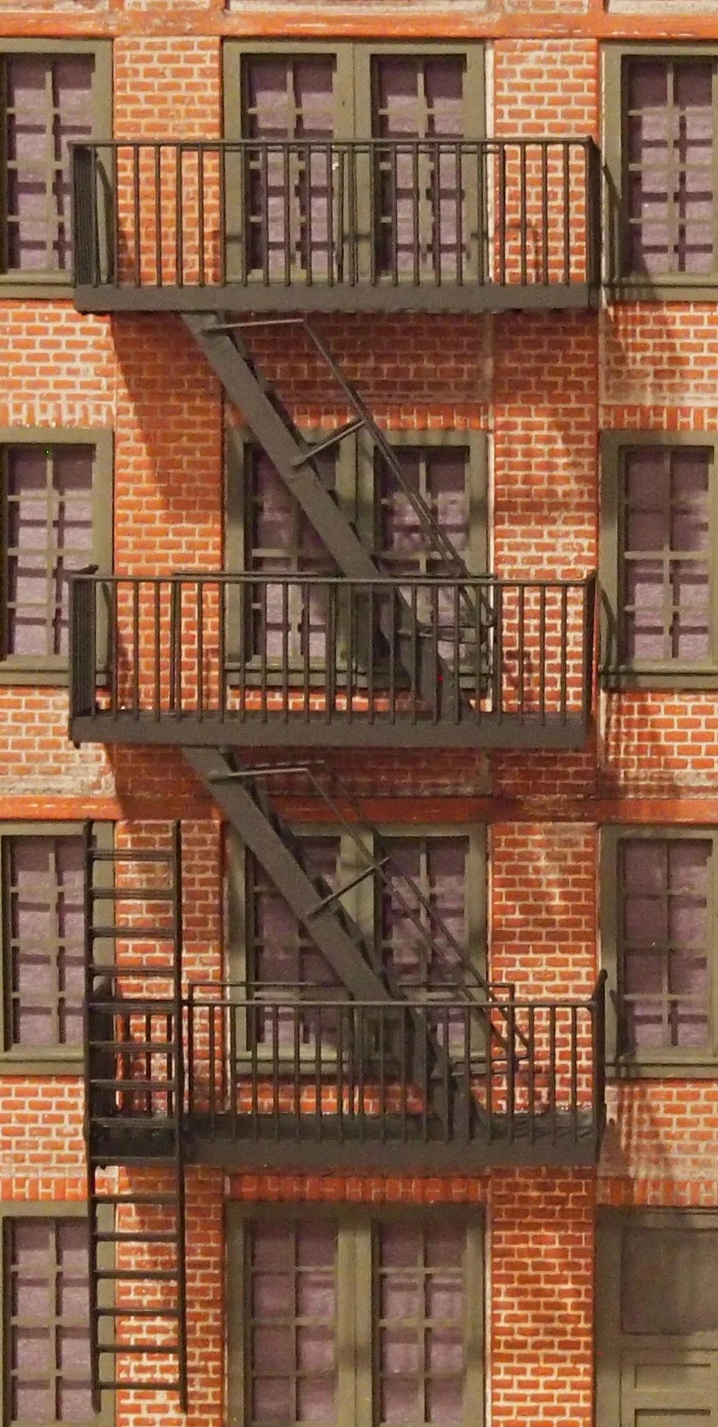 Korber Models #D0014 - O Scale - Fire Escapes (3-Pack)