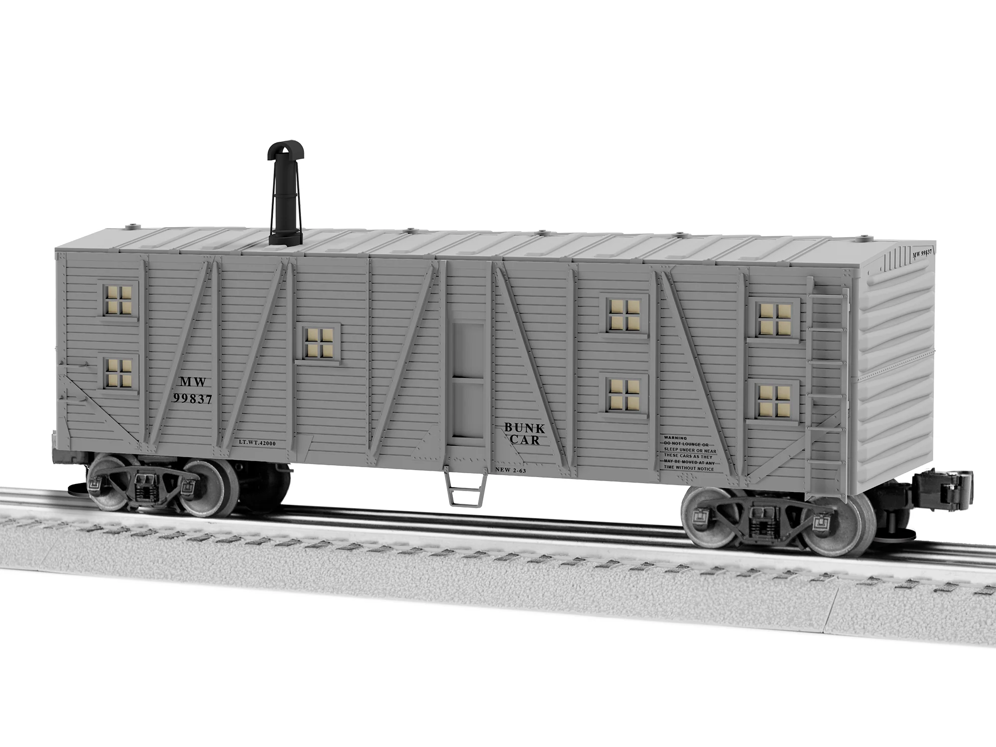 Lionel 1926183 - Bunk Car "MOW" #99837 - Image 4