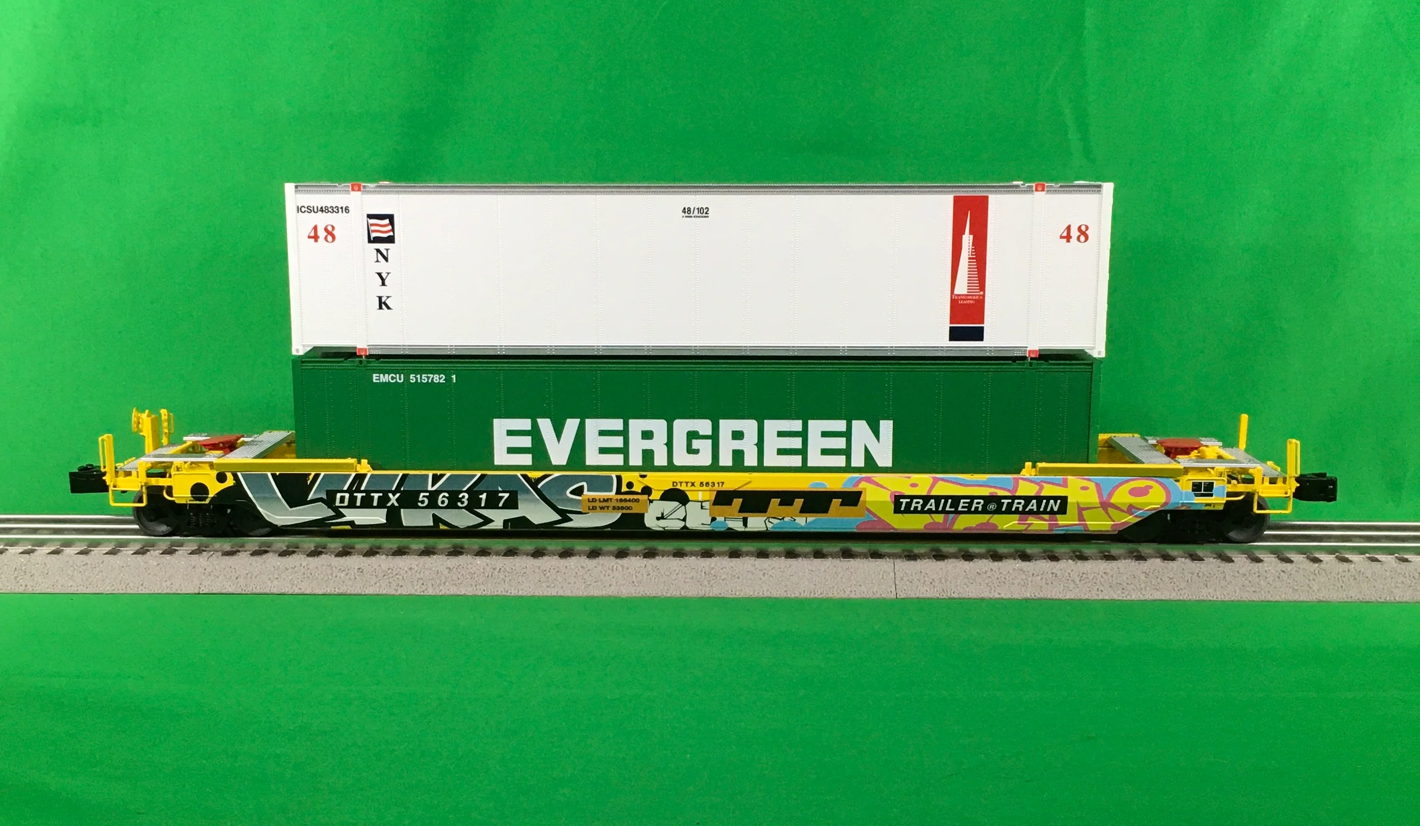 Lionel 2226602 - Husky Stack "Trailer Train" #56317 w/ Graffiti - Image 4