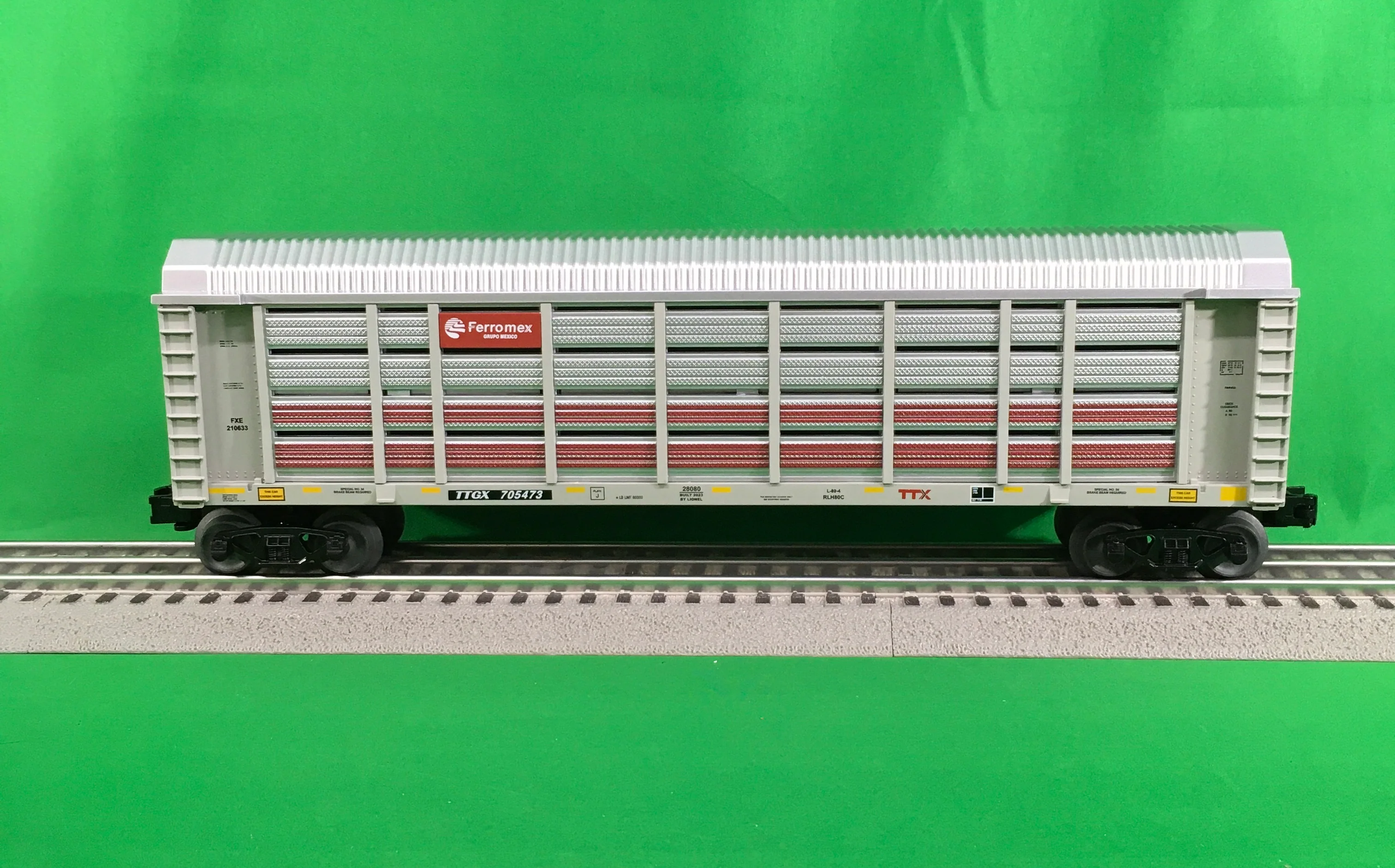 Lionel 2328080 - Auto Rack "Ferromex" #705473 - Image 3