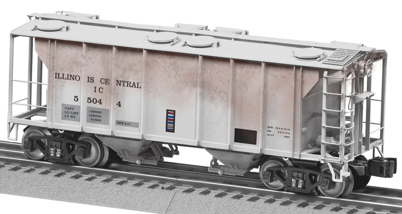 Lionel 2426651 - PS-2 Covered Hopper Car "Illinois Central" #55012 (Rusty but Trusty) - Image 3