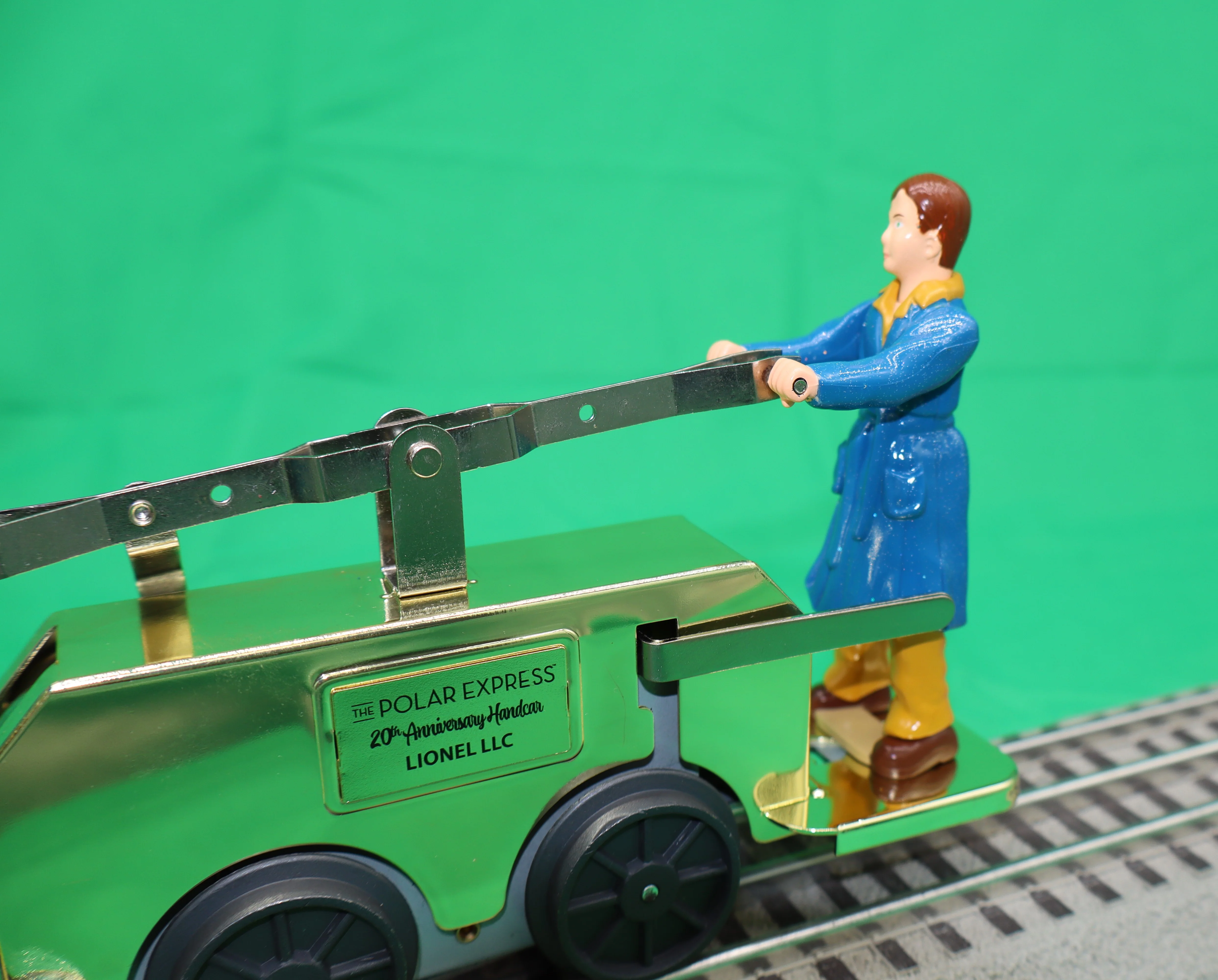 Lionel 2435200 - 20th Anniversary Handcar "The Polar Express" (Gold) - Image 3