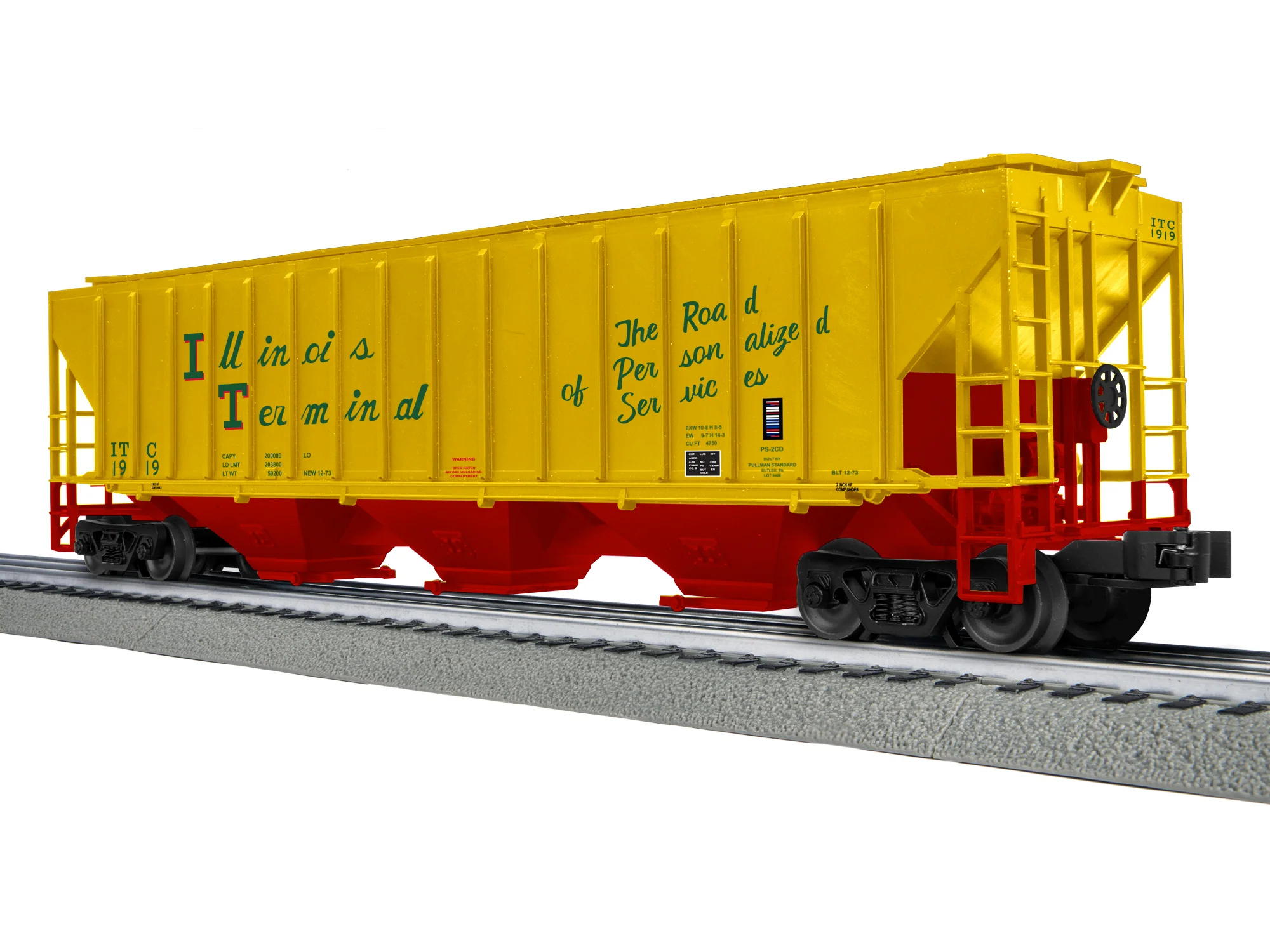 Lionel 2442120 - PS-2CD Covered Hopper "Illinois Terminal" (3-Car) - Image 2