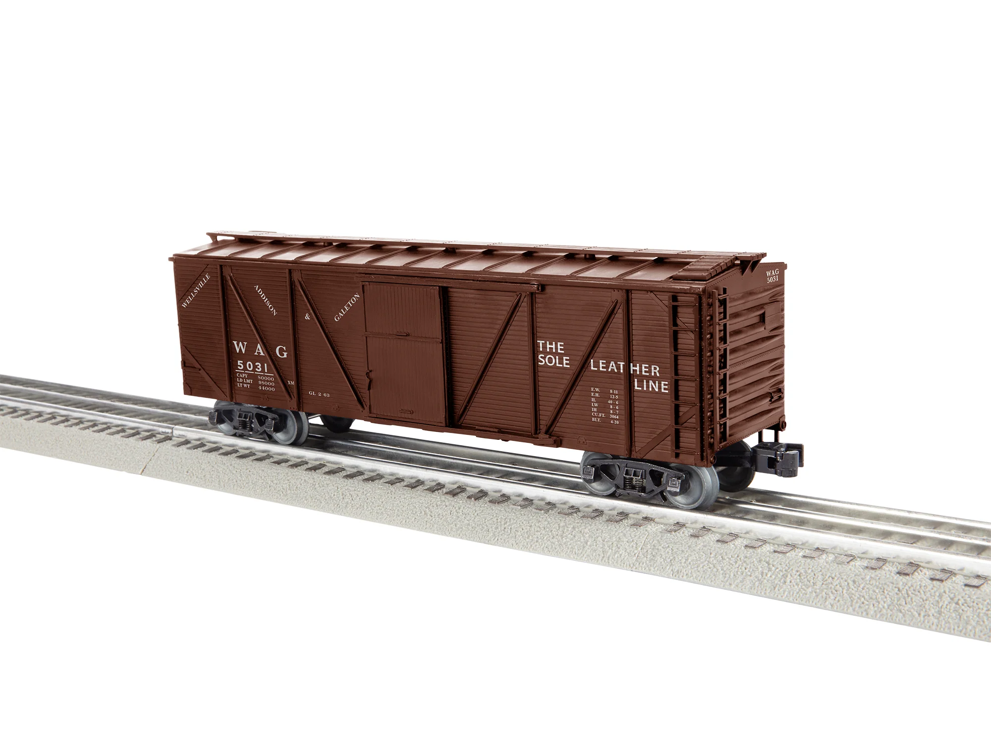 Lionel 2442191 - Single Sheathed Boxcar "Wellsville Addison & Galeton" #5031 - Image 2