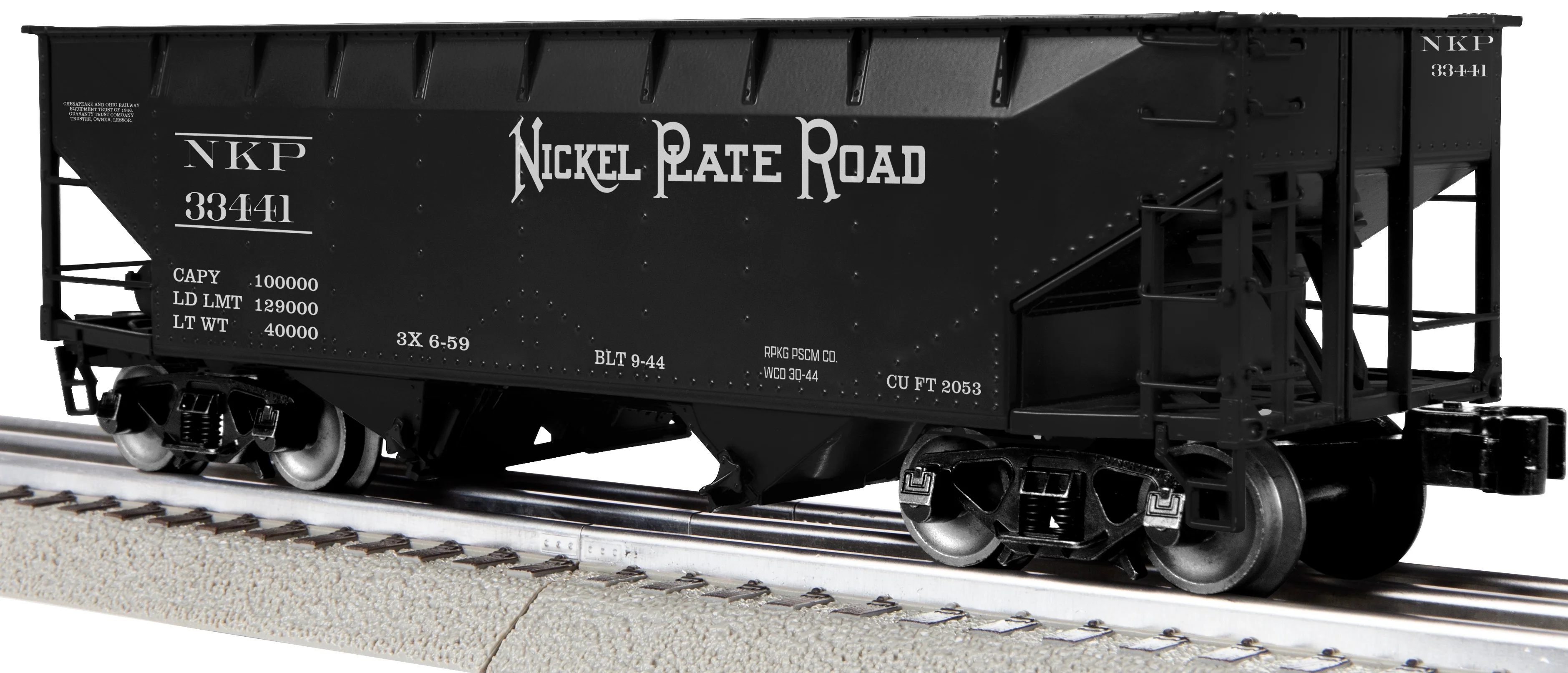 Lionel 2442320 - 2-Bay AAR Hopper Car "Nickel Plate Road" (3-Car) Set #1 - Image 3